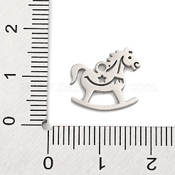 Anlaufgeschützte Charms aus Edelstahl 201&nbsp;STAS-Q015-12P