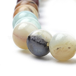 Brins de perles d'amazonite de fleurs naturelles&nbsp;G-S259-13-12mm