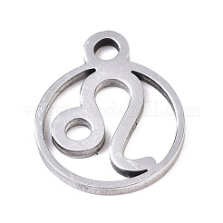 Anlaufgeschützte Charms aus Edelstahl 201&nbsp;STAS-Q237-M003-7