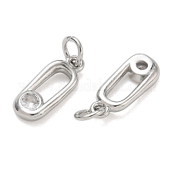 Ciondoli in ottone zirconi chiari micro pavé&nbsp;KK-CBAD9DF-07P
