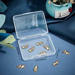 Pendentifs avec zircon cubiques à micro-pavés en laiton&nbsp;KK-BBC0003-97