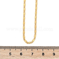 Collane a catena ovale con trama in ottone&nbsp;NJEW-H053-01A-G01