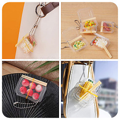 10 caja de comida rápida de plástico en miniatura.&nbsp;DOLL-TA0001-04