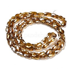 Chapelets de perles en verre électroplaqué&nbsp;EGLA-P066-01A-AB12