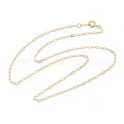 1/20 collar de cadena de cable chapado en oro de 14k para mujeres y hombres&nbsp;NJEW-Z068-08G