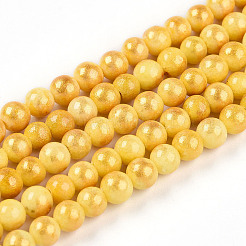 Natur Mashan Jade Perlen Stränge&nbsp;G-A255-A01-04D