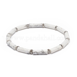 5pcs 5 Stil natürliche gemischte Edelsteinsäule Perlen Stretch Armbänder Set für Frauen&nbsp;BJEW-JB08989