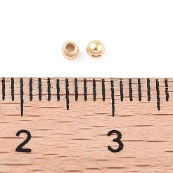 Perline in ottone massiccio&nbsp;KK-WH0034-02A-G