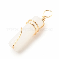 Natürliche weiße Jade Anhänger&nbsp;X-PALLOY-JF01453-07