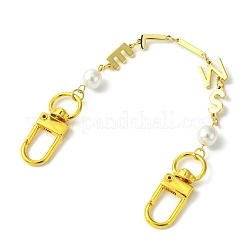 Catene estensibili per borse con maglie a forma di sorriso e perla in ottone e conchiglia&nbsp;FIND-JF00149-04