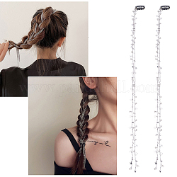 Arricraft 2 Stück Haarketten, mit Sternanhängern und Glas-Strass-Haarspangen mit Bling-Kristall-Haarverlängerung, Kopfkette, dekorative Haarspange, Haarnadel für Damen, Party, tägliche Kopfbedeckung