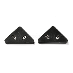 Triangle Shaped Plastic Clips, for Office School Supplies, Black, 31x52x19mm