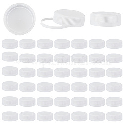 Пластиковые завинчивающиеся крышки, крышки для хранения кувшинов для бутылок, плоско-круглые, белые, 40x15 мм, внутренний диаметр: 38 мм