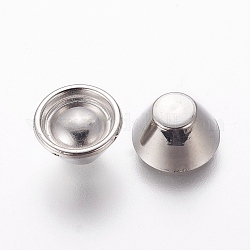 CCB perles en plastique, perles non percées / sans trou, platine, 10x6mm