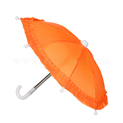 Plastic Doll Umbrella, Doll Making Supplies, Dark Orange, 220x250~300mm