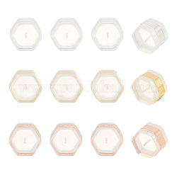 arricraft 30 Pcs Star Stud Back, Silicones Ear Nuts Hexagonal Star Earrings Backs Brass Found Studs Suitable for Producing Jewelry Accessories Wedding Anniversary Holiday Gift Souvenirs