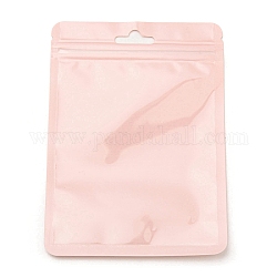 Emballage en plastique sacs à fermeture éclair yinyang, pochettes supérieures auto-scellantes, rectangle, rose, 14.8x10.5x0.24 cm
