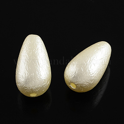Perles de larme imitation plastique abs, blanc antique, 21x11.5x11mm