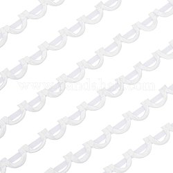 Атласная лента, полукольцо, белые, 1-1/8 дюйм (27~30 мм)