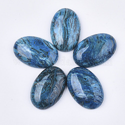 Cabochon in netstone naturale, tinto, ovale, 30x20x7mm
