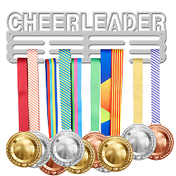 Superdant cheerleader medaglia in metallo ganci colore platinoporta medaglia display appendiabiti cremagliera medaglie portaoggetti a parete supporto premio per parete medaglia gancio telaio per rack per oltre 40 medaglie