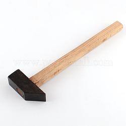 Железные молотки, молотки, с деревянной ручкой, металлический черный, 25.5x7x2.5 см