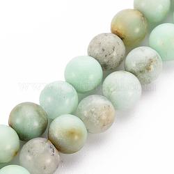 Natürliche Chrysopras-Perlenstränge, Runde, 8 mm, Bohrung: 1 mm, ca. 23~25 Stk. / Strang, 7.6 Zoll
