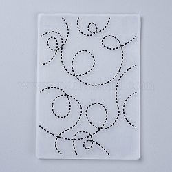 Plastikprägeordner, konkav-konvexe Prägeschablonen, für handwerkliche Fotoalbumdekoration, anderes Muster, 148x105x2 mm