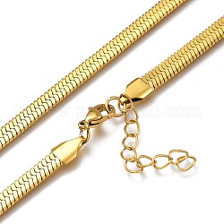 Unisex 304 collares de cadena de espiga de acero inoxidable, con cierre de langosta, dorado, 17.71 pulgada (45 cm), 5mm