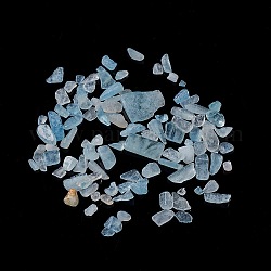Natürliche Aquamarin-Chip-Perlen, kein Loch / ungekratzt, 2~12x2~10x1~3 mm