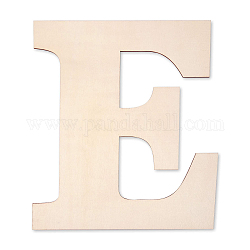 Letter Unfinished Wood Blank Cutouts, for DIY Crafts, Wedding, Home Decoration and Paint, Letter.E, 30x24x0.3cm