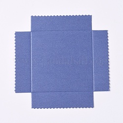 Papierbodenhalter, für quadratische Form transparente klare PVC-Geschenkboxen, Stahlblau, 11.9x11.9x0.02 cm