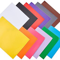 NBeads 12 Blatt a4 matte selbstklebende Aufkleberpapiere, 12 Farben bedruckbare Etikettenpapiere gefärbt DIY Bastelaufkleber Papiere für Büro Schule Laser Tintenstrahldrucker, 29.4x21 cm