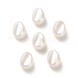 Perles acryliques abs, larme, blanc, 8x6.5x5mm, Trou: 1.6mm