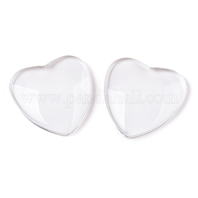 Transparente Glas Cabochons&nbsp;GGLA-T004-15-1