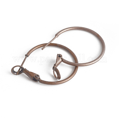Orecchini a cerchio in ottone&nbsp;KK-I665-26B-R-1
