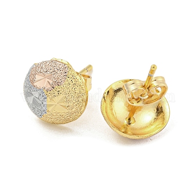 Clous d'oreille en laiton&nbsp;EJEW-P261-14ML-1