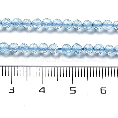 Natürliche blaue Topas-Perlenstränge&nbsp;G-H079-A02-03-1