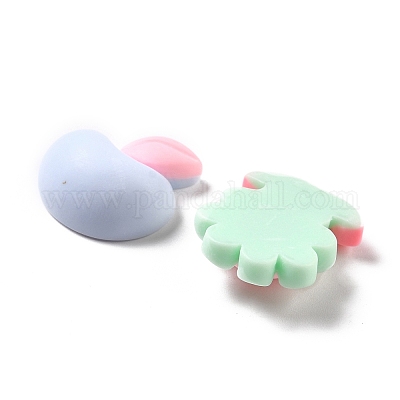 Cabochons en résine opaque&nbsp;CRES-M012-01-1