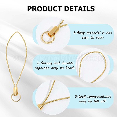 100 Cinghie Portachiavi Per Telefono - 2 Colori Bianco/Nero, Cordini Poliestere - Foto 4