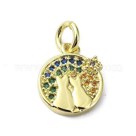 Латунные подвески из микро-паве KK-H475-18G-02-1