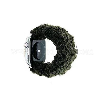 Plüsch-Haarband und Uhrenarmband für iwatch Serie 7 Winter Limit Smart Watches Größe 45 mm/42 mm/44 mm COHT-PW0001-07B-06-1
