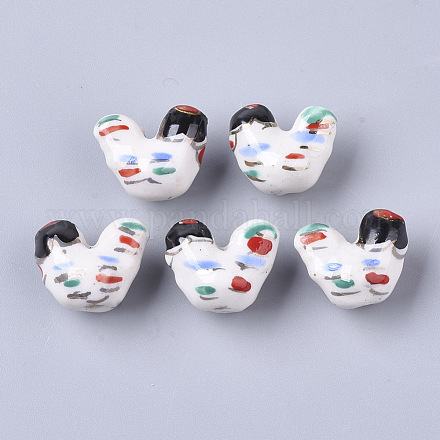 Handmade Porcelain Beads PORC-N004-61-1