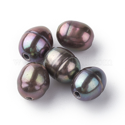 Perlas naturales abalorios de agua dulce cultivadas X-PEAR-R064-03-1