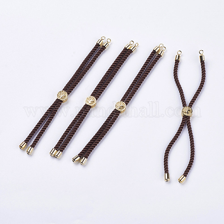 Nylon Twisted Cord Bracelet Making MAK-F018-14G-RS-1