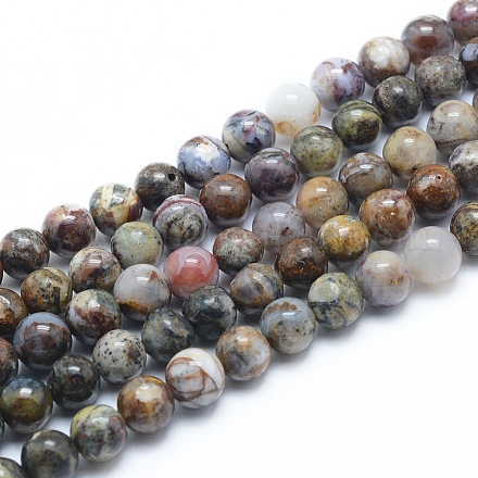 Natural Pietersite Beads Strands G-G823-05-8mm-1