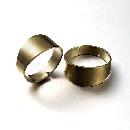 DIY Jewelry Adjustable Brass Finger Rings Components KK-M123-AB-NR-1