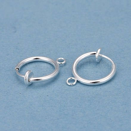 304 Stainless Steel Clip-on Earring Findings STAS-L238-025S-1