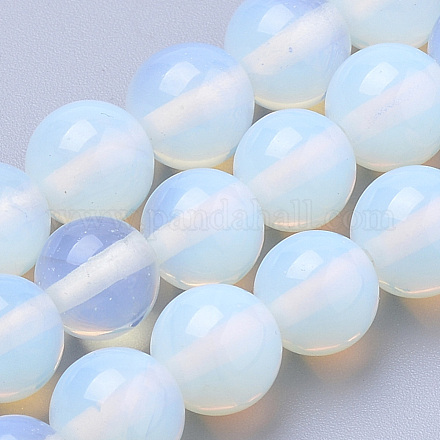 Chapelets de perles d'opalite G-S259-48-6mm-1
