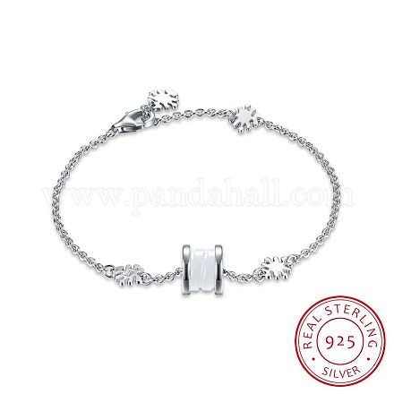 Trendy 925 Sterling Silver Bracelets BJEW-BB22422-1